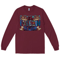 Burgundy freezin season Long Sleeve Tee - SublimationCraftShop