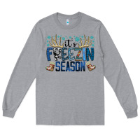 Heather Grey freezin season Long Sleeve Tee - SublimationCraftShop