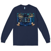 Navy freezin season Long Sleeve Tee - SublimationCraftShop
