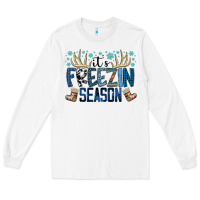 White freezin season Long Sleeve Tee - SublimationCraftShop