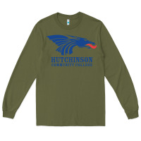 Army Green Hutchinson Community College Long Sleeve Tee - artisFamous