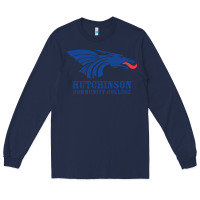 Navy Hutchinson Community College Long Sleeve Tee - artisFamous