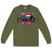 Army Green falling in reverse ban drock Long Sleeve Tee - artisFamous
