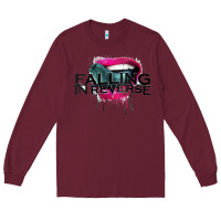 Burgundy falling in reverse ban drock Long Sleeve Tee - artisFamous