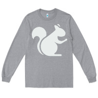 Heather Grey squirrel Long Sleeve Tee - artisFamous