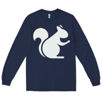 Navy squirrel Long Sleeve Tee - artisFamous