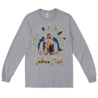 Heather Grey jimi hendrix Long Sleeve Tee - artisFamous