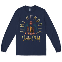 Navy jimi hendrix Long Sleeve Tee - artisFamous