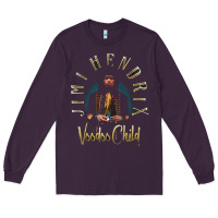 Plum jimi hendrix Long Sleeve Tee - artisFamous