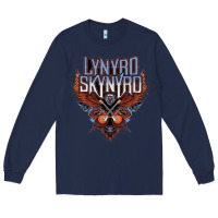 Navy linyrd skynyrd Long Sleeve Tee - artisFamous