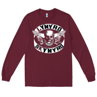 Burgundy linyrd skynyrd Long Sleeve Tee - artisFamous