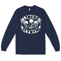 Navy linyrd skynyrd Long Sleeve Tee - artisFamous