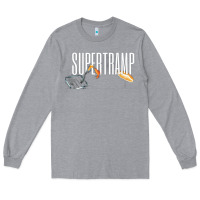 Heather Grey supertramp Long Sleeve Tee - artisFamous
