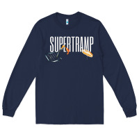 Navy supertramp Long Sleeve Tee - artisFamous