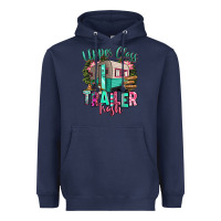 Navy upper class trailer trash Heavyweight Hoodie - RanaPortraitStore