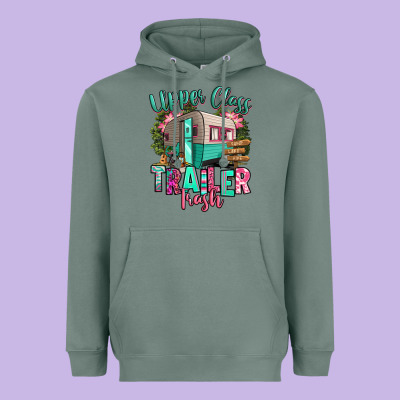 Upper Class Trailer Trash Heavyweight Hoodie Designed By Ranaportraitstore