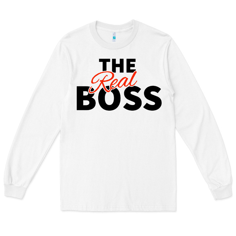 The Real Boss Matching Couple Long Sleeve Tee by artisFamous | Teevron