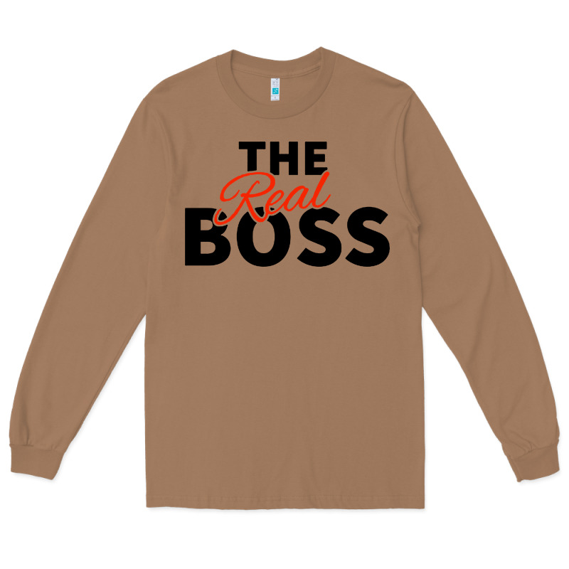 The Real Boss Matching Couple Long Sleeve Tee by artisFamous | Teevron