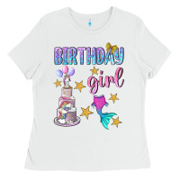 White birthday girl Ladies Tee - BundleAndBundleShop
