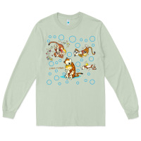 Matcha calvin and hobbes Long Sleeve Tee - artisFamous