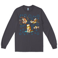 Smoke calvin and hobbes Long Sleeve Tee - artisFamous