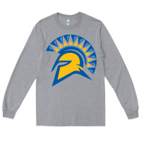 Heather Grey san jose state spartans Long Sleeve Tee - artisFamous