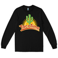 Black Resto Tacotime Long Sleeve Tee - artisFamous