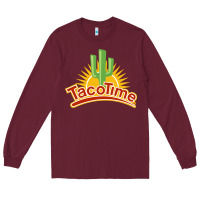 Burgundy Resto Tacotime Long Sleeve Tee - artisFamous