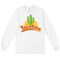 White Resto Tacotime Long Sleeve Tee - artisFamous