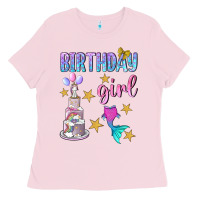 Bubblegum Pink birthday girl Ladies Tee - BundleAndBundleShop