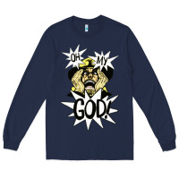 Navy oh my god Long Sleeve Tee - artisFamous