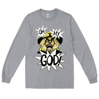 Heather Grey oh my god Long Sleeve Tee - artisFamous