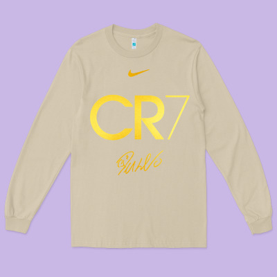 Cr7 Graphic Long Sleeve Tee Designed By Artisfamous