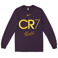 Plum cr7 graphic Long Sleeve Tee - artisFamous