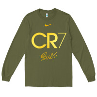 Army Green cr7 graphic Long Sleeve Tee - artisFamous