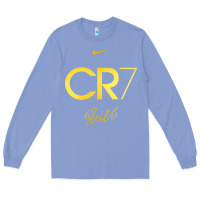 Colony Blue cr7 graphic Long Sleeve Tee - artisFamous