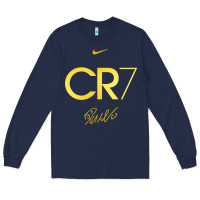 Navy cr7 graphic Long Sleeve Tee - artisFamous