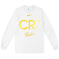 White cr7 graphic Long Sleeve Tee - artisFamous