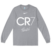 Heather Grey cr7 graphic Long Sleeve Tee - artisFamous