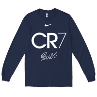 Navy cr7 graphic Long Sleeve Tee - artisFamous
