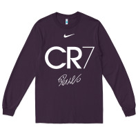 Plum cr7 graphic Long Sleeve Tee - artisFamous