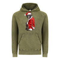 Vintage Olive Chimpanzee With Santa Clothes Vintage Hoodie - LillyAllenDesigns