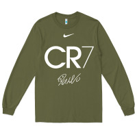 Army Green cr7 graphic Long Sleeve Tee - artisFamous