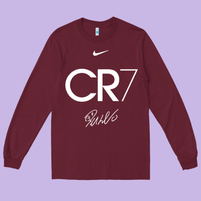 Cr7 Graphic Long Sleeve Tee Designed By Artisfamous