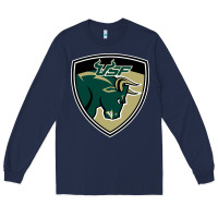 Navy south florida bulls Long Sleeve Tee - artisFamous