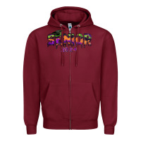 Burgundy senior 2024 halloween Zipper Hoodie - RanaPortraitStore
