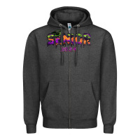 Charcoal Heather senior 2024 halloween Zipper Hoodie - RanaPortraitStore