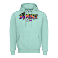 Seafoam senior 2024 halloween Zipper Hoodie - RanaPortraitStore