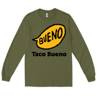 Army Green Resto Taco Bueno Long Sleeve Tee - artisFamous