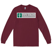 Burgundy Ivy Tech Community College of Indiana Long Sleeve Tee - artisFamous